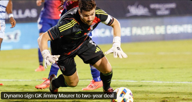Dynamo Sign Goalkeeper Jimmy Maurer to Two-Year Contract