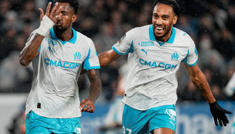Aubameyang and Murillo turn it around as Marseille snatch victory