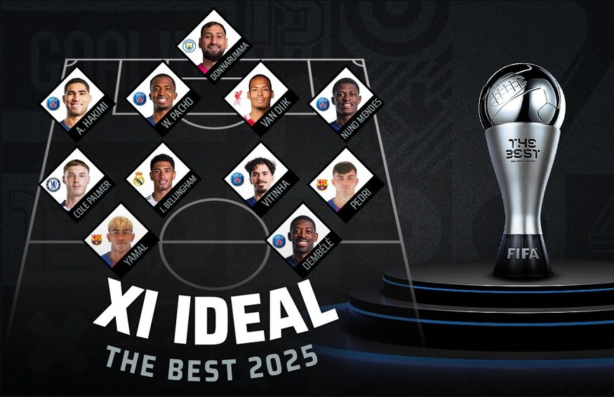 FIFA Team of the Year 2025: Yamal, Bellingham and Dembele Headline as Spain Dominate Best XIs