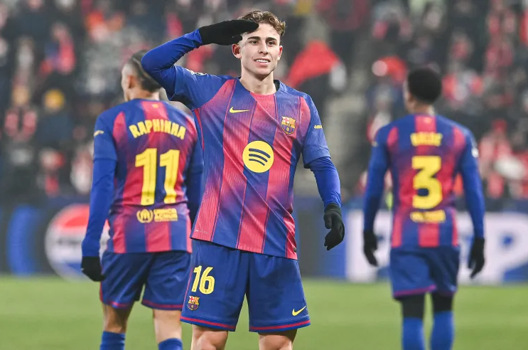 Fermin Lopez brace bails out Barca in Champions League scrap as Pedri injury mars victory