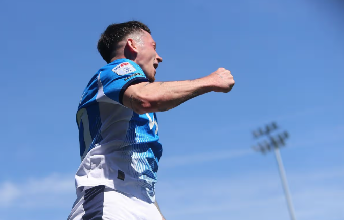 Aston Villa ‘killer’ kid Louie Barry is BACK, hat trick hero fires Stockport to brink of play offs