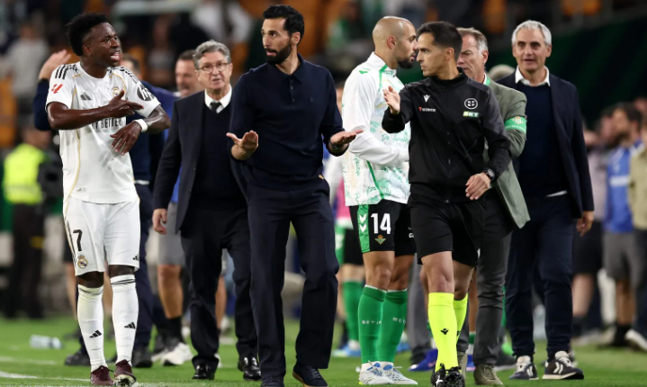 ‘Just give Barcelona the title already!’ Spanish TV pundit loses it in astonishing ref rant after Real Betis draw