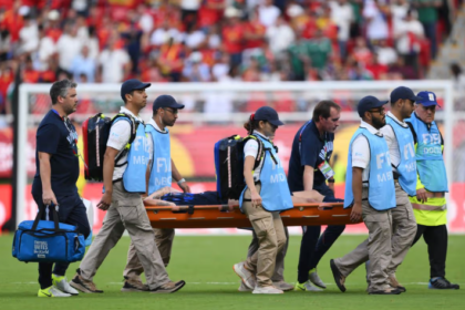 Ugarte stretchered off in World Cup horror as United face transfer blow